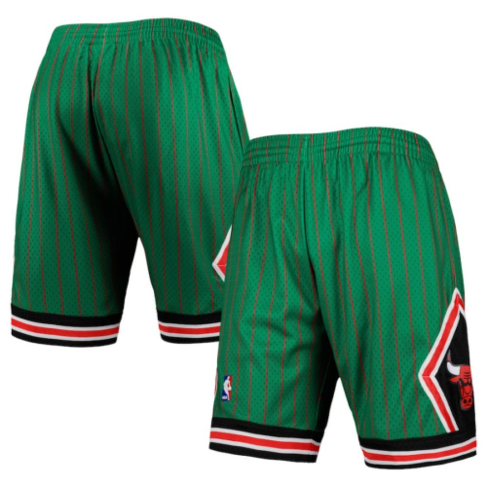 Mitchell & Ness Men's Chicago Bulls Green Reload 2.0 Swingman Shorts size L